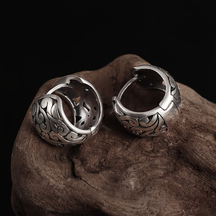 Mayani - Pendientes de Plata de ley con Reliquia