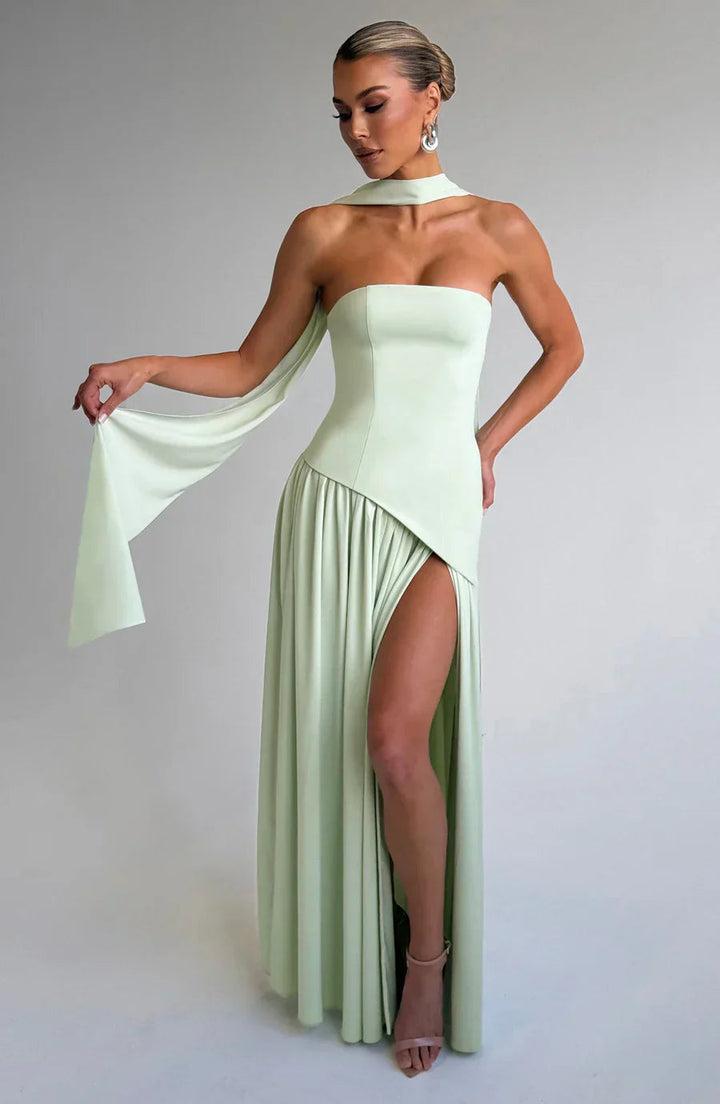 Zalfaa - Vestido Largo Sin Mangas Y Elegante