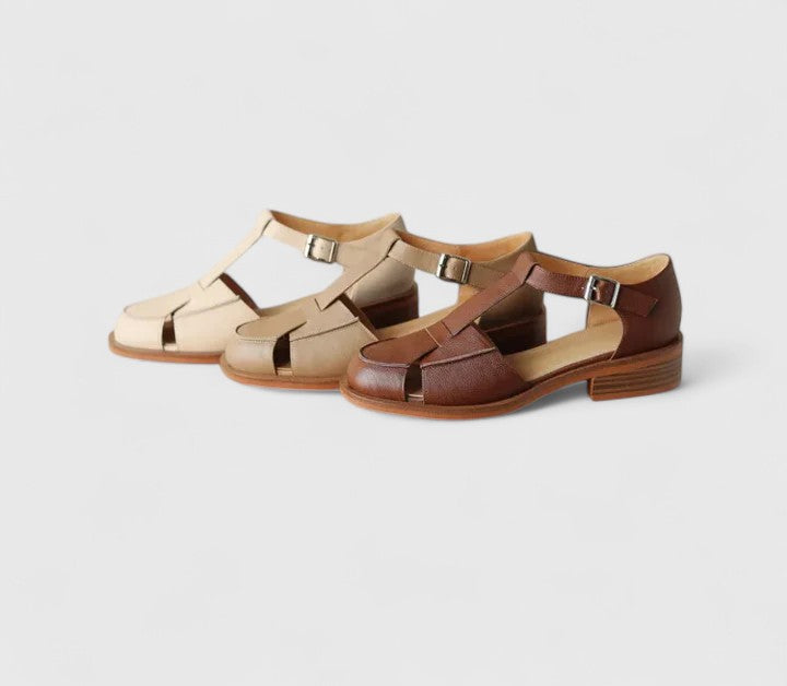 Lusia - Sandalias Elegantes Con Correas Y Hebilla