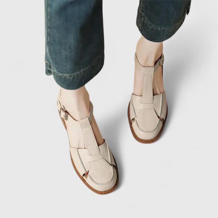 Lusia - Sandalias Elegantes Con Correas Y Hebilla