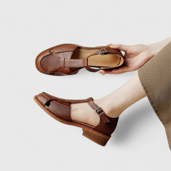 Lusia - Sandalias Elegantes Con Correas Y Hebilla