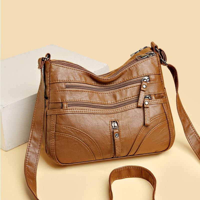 Brendiena - Bolso Informal De Cuero Vintage