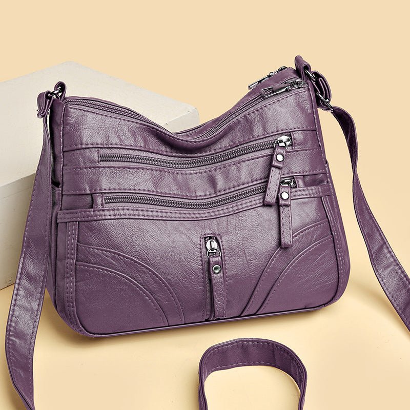 Brendiena - Bolso Informal De Cuero Vintage