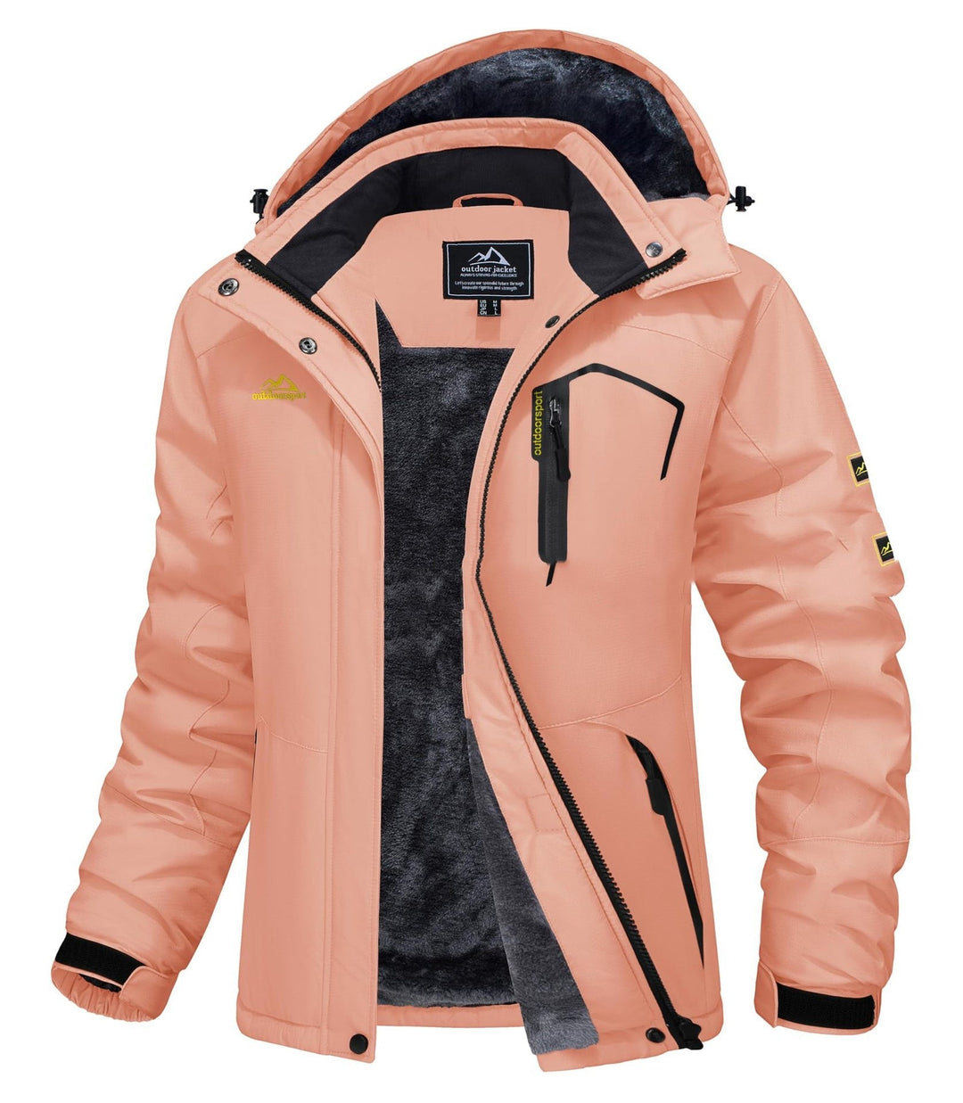 Jerieka - Chaqueta De Invierno Con Capucha Y Forro Polar