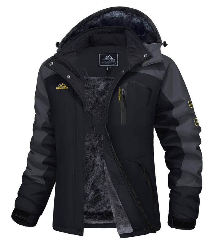 Jerieka - Chaqueta De Invierno Con Capucha Y Forro Polar