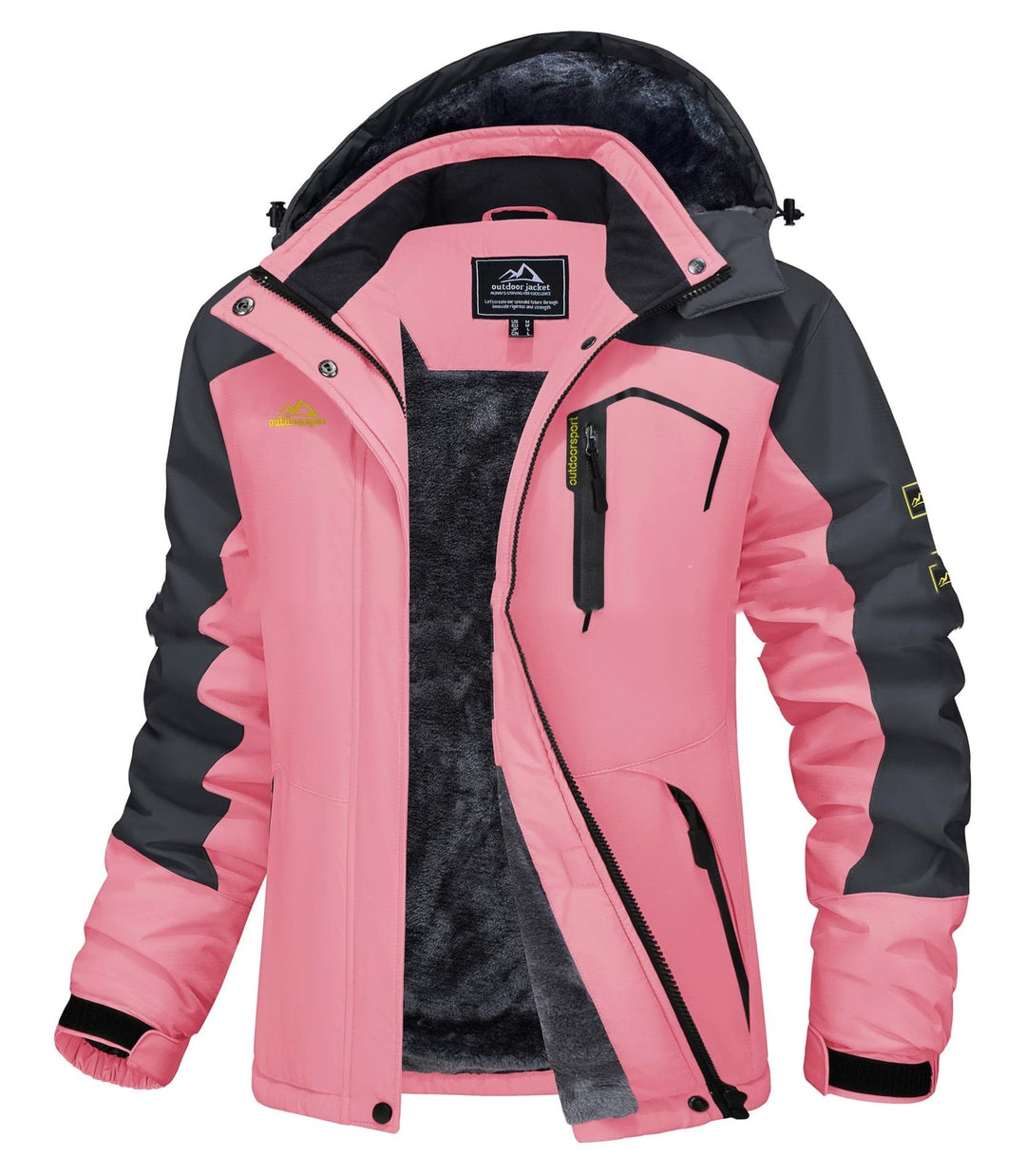 Jerieka - Chaqueta De Invierno Con Capucha Y Forro Polar