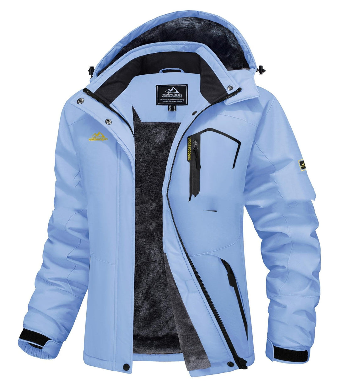 Jerieka - Chaqueta De Invierno Con Capucha Y Forro Polar