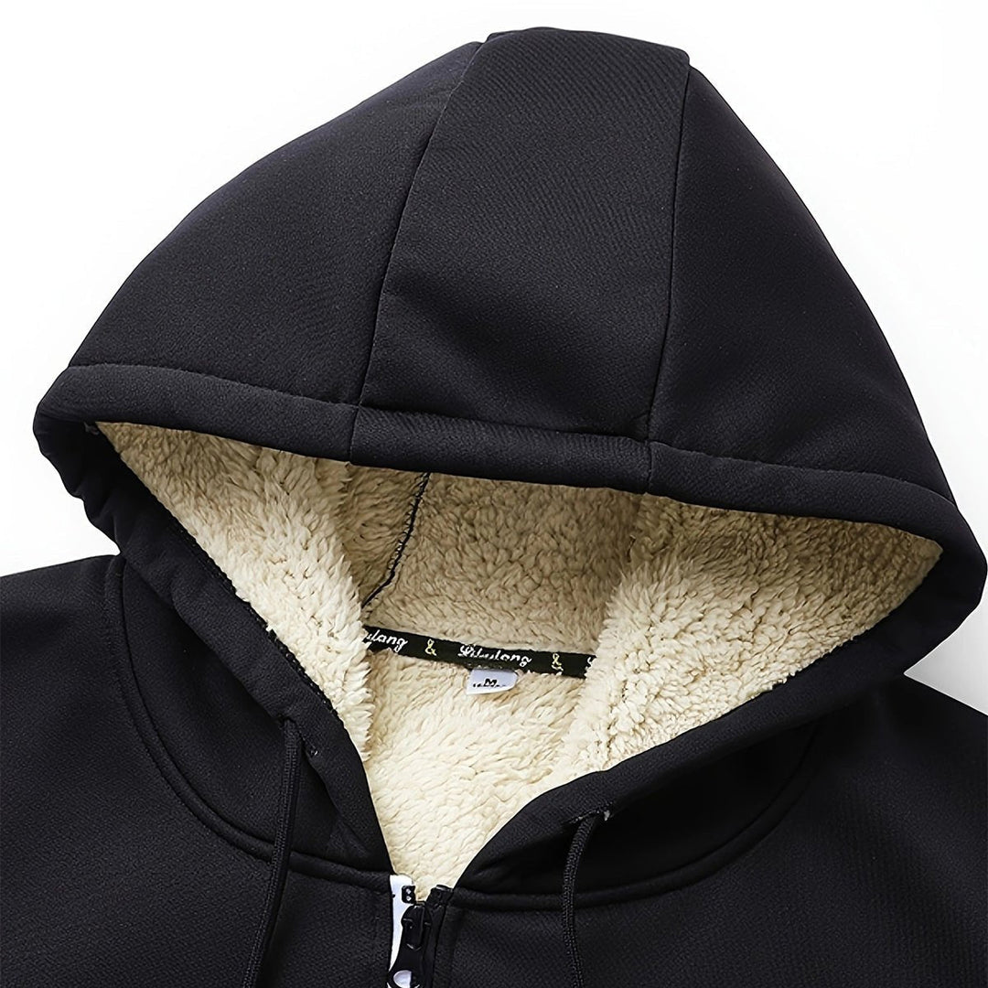 Jamshid - Sudadera Con Capucha De Manga Larga Y Cremallera