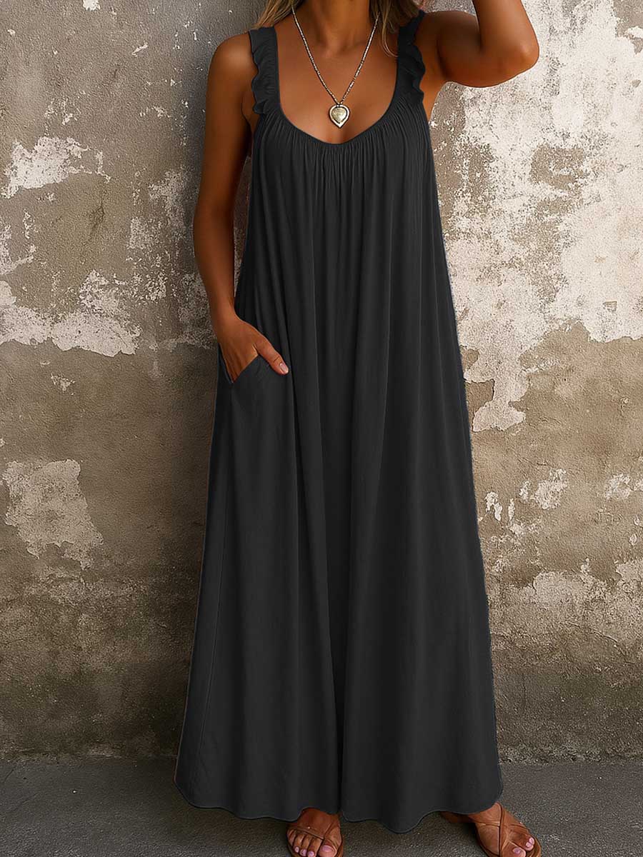Nadjaa - Vestido Largo Ligero Y Vaporoso