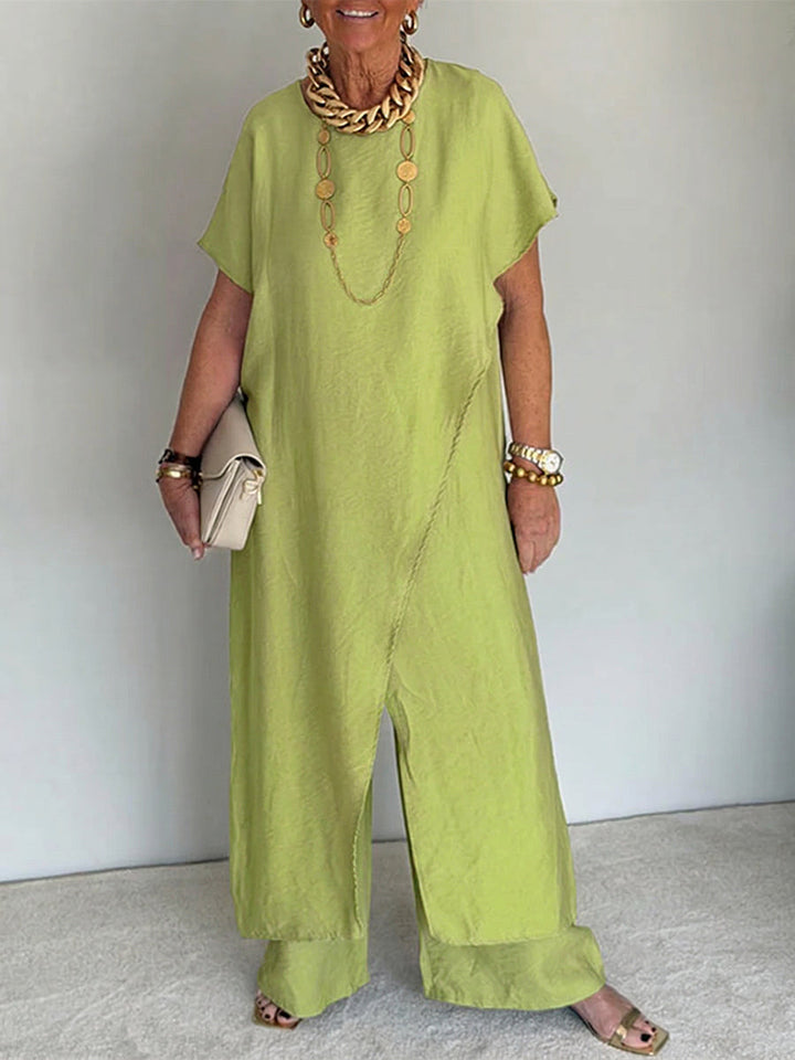 Iasmim - Vestido Holgado Cómodo Y Asimétrico