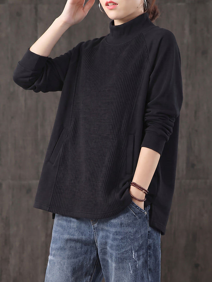 Safia - Blusa De Cuello Alto Oversize
