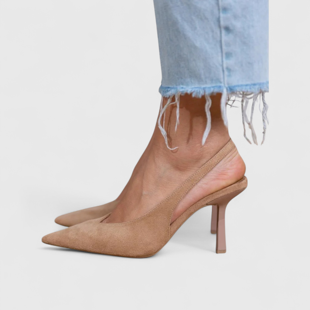 Aniya - Zapatos de Tacón Con Punta Afilada y Talón Abierto