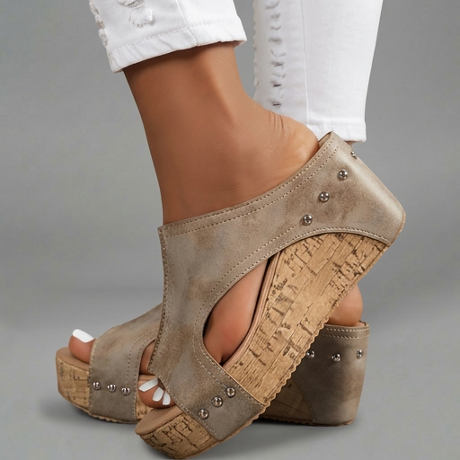 Layen - Sandalias de Cuña Con Plataforma