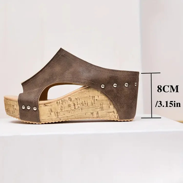 Layen - Sandalias de Cuña Con Plataforma