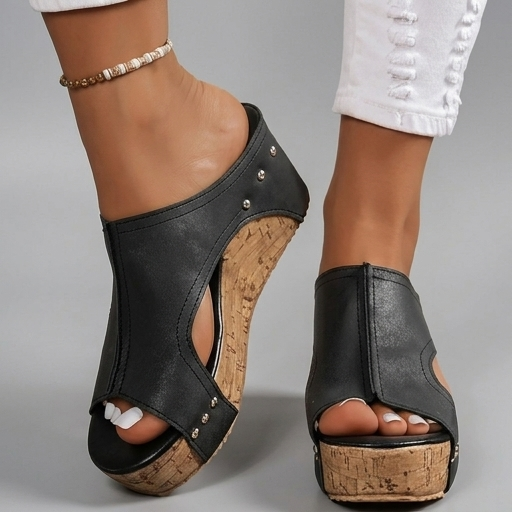 Layen - Sandalias de Cuña Con Plataforma