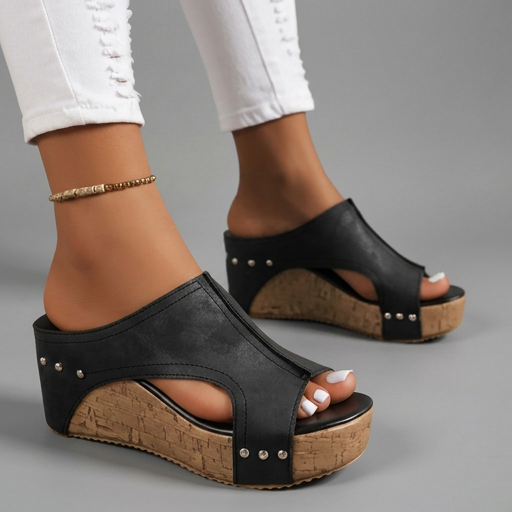 Layen - Sandalias de Cuña Con Plataforma