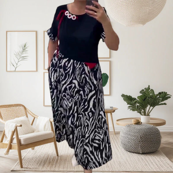 Zahara - Vestido Informal De Patchwork
