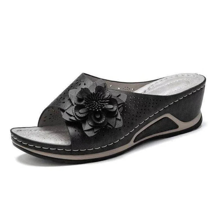 Pieterse - Sandalias ortopédicas con cuña y recortes florales