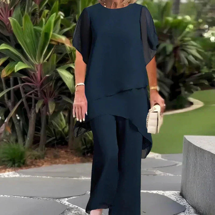 Panam - Conjunto de Pantalones de Pierna Ancha