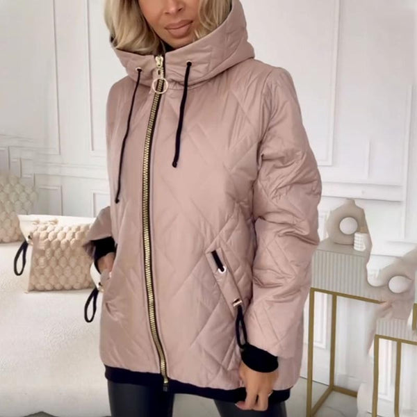 Andisa - Chaqueta De Invierno Con Cremallera Y Capucha