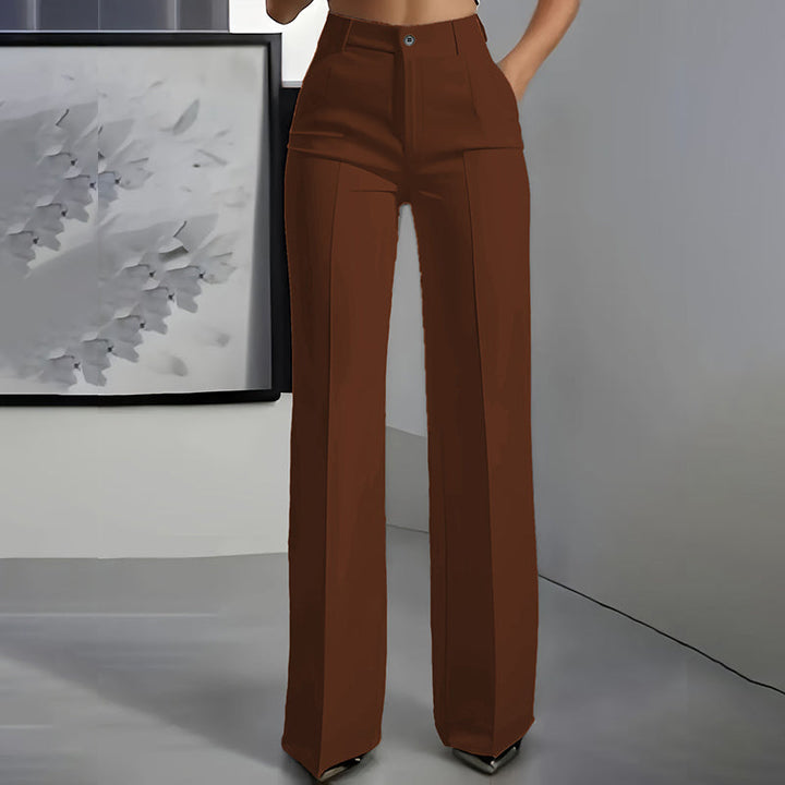 Linaya - Pantalones De Traje de Cintura Alta