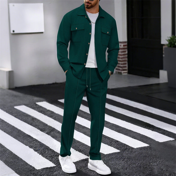 Gustave - Conjunto De Camisa De Manga Larga Y Pantalones