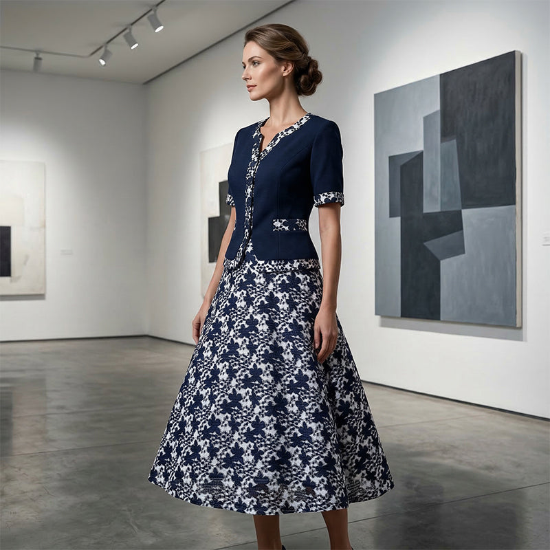 Jinia - Vestido De Corte A Con Estampado Floral