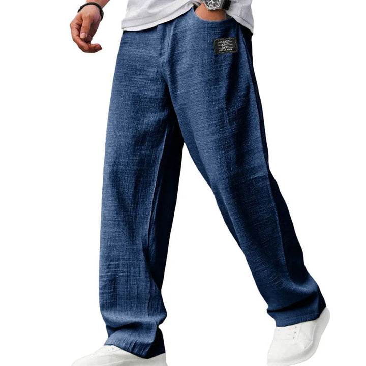 Abdallah - Pantalón De Pierna Ancha Con Bolsillos