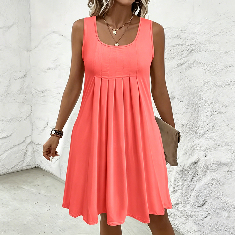 Fiorela - Vestido Midi Sin Mangas