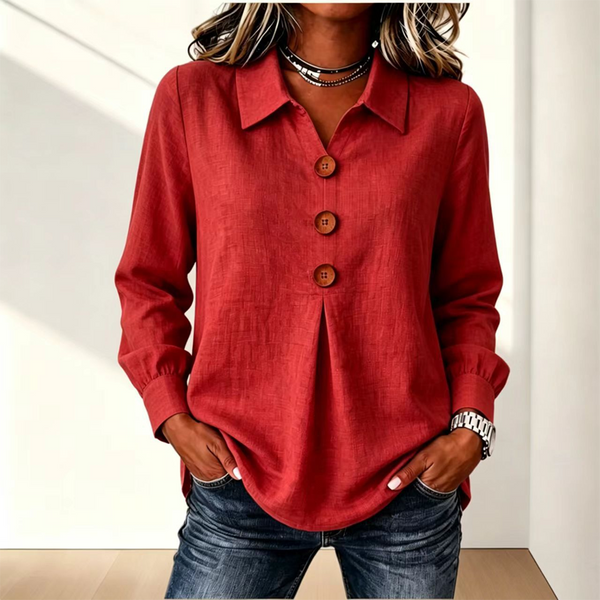 Moriah - Blusa Elegante De Manga Larga