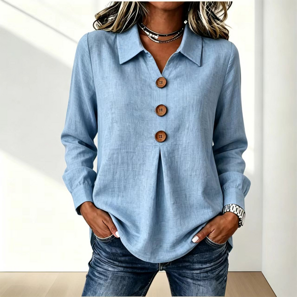 Moriah - Blusa Elegante De Manga Larga