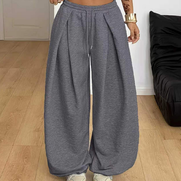 Oumarou - Pantalón De Chándal Ancho Con Pliegues