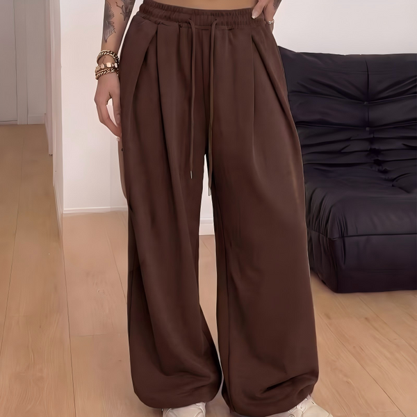 Oumarou - Pantalón De Chándal Ancho Con Pliegues