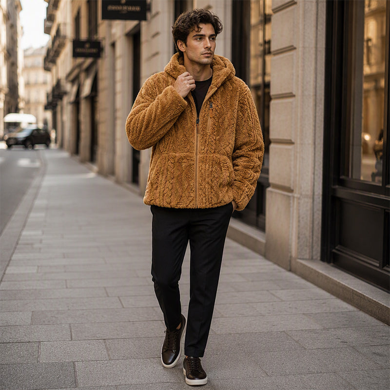 Quinten - Chaqueta De Forro Polar Con Capucha Y Cremallera Frontal