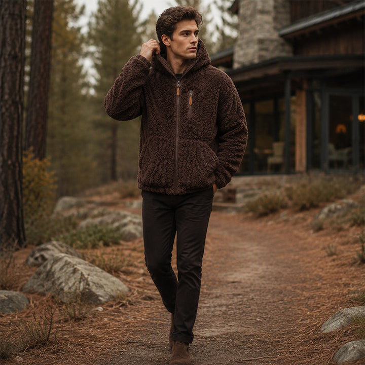 Quinten - Chaqueta De Forro Polar Con Capucha Y Cremallera Frontal