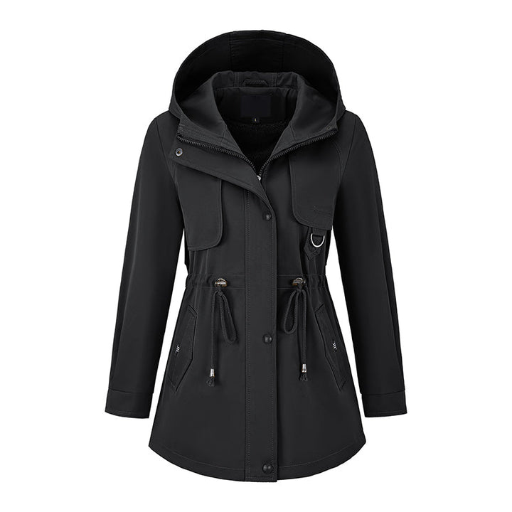 Niela - Chaqueta Con Capucha Y Cremallera Resistente Al Viento