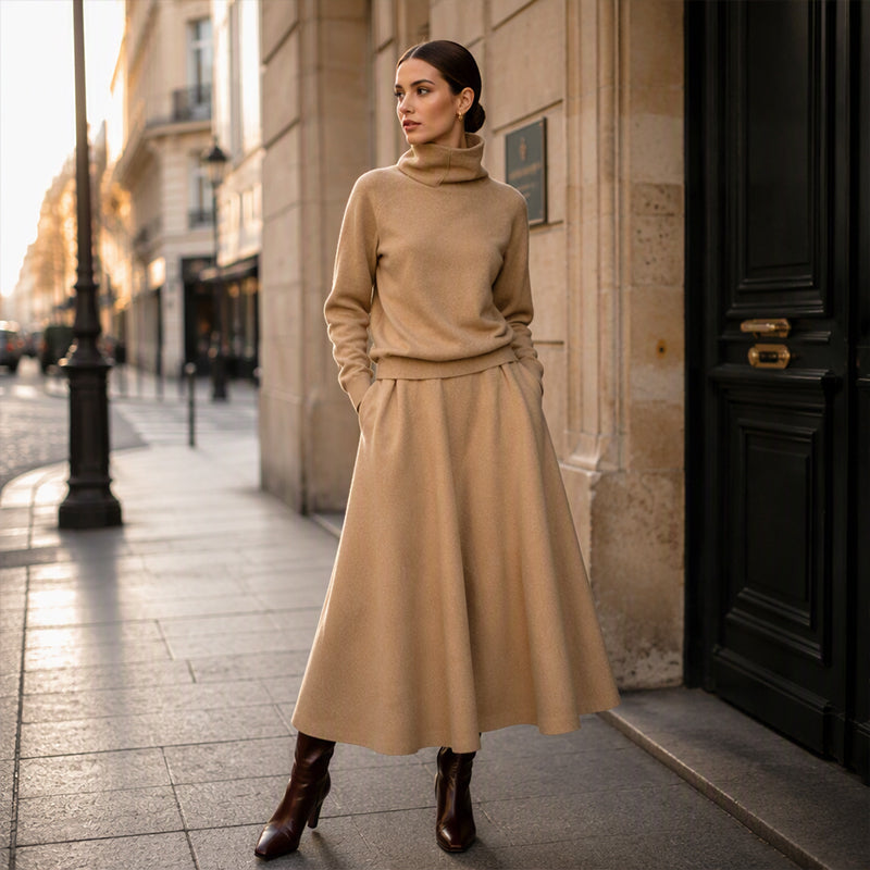Gizem - Conjunto De Polo Y Falda Maxi