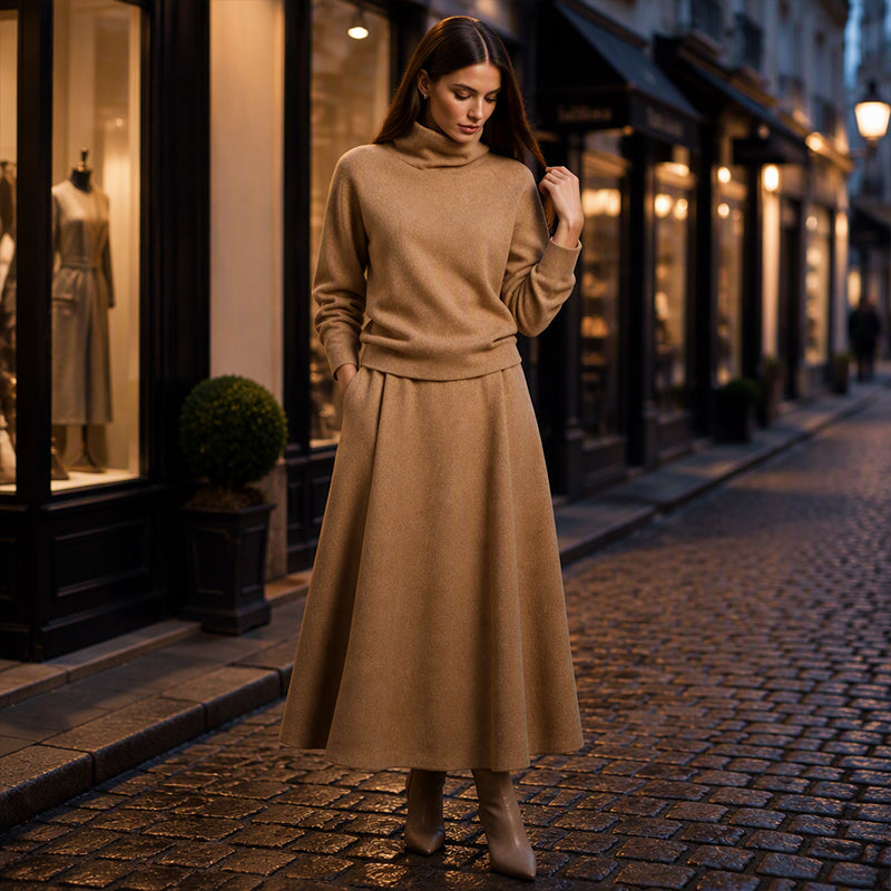 Gizem - Conjunto De Polo Y Falda Maxi