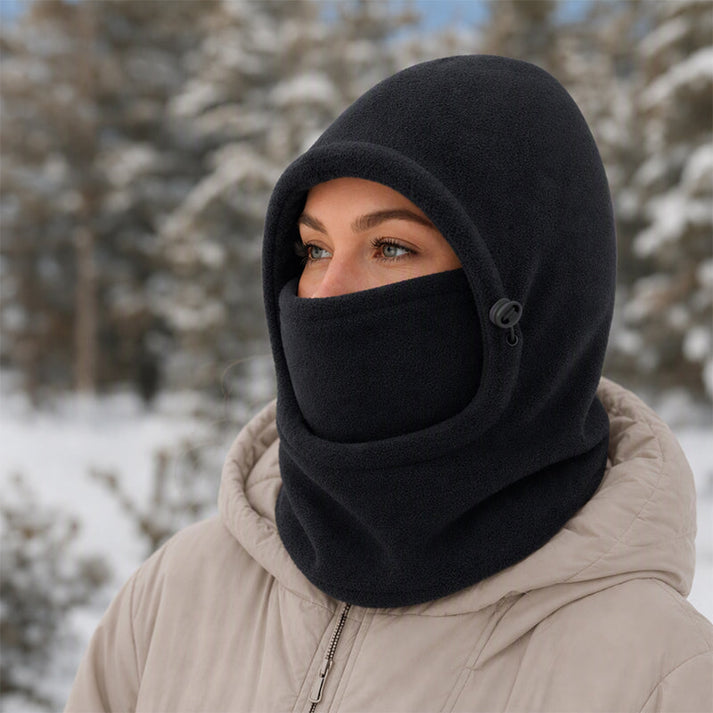 Norvello - Pasamontañas De Forro Polar Con Capucha Y Protección Facial