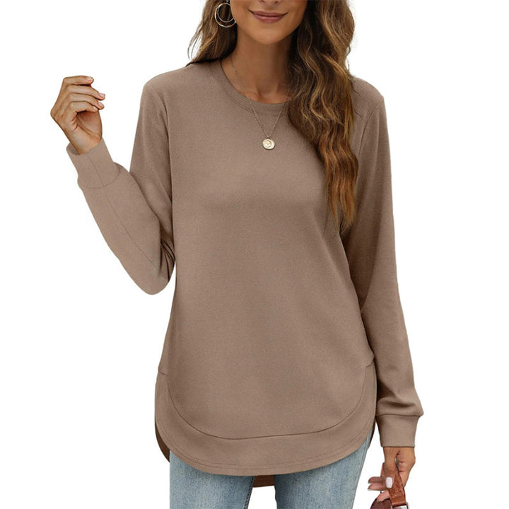 Lizza - Sudadera De Cuello Redondo Con Bajo Curvo