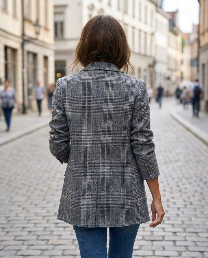 Eshania - Elegante Chaqueta a Cuadros