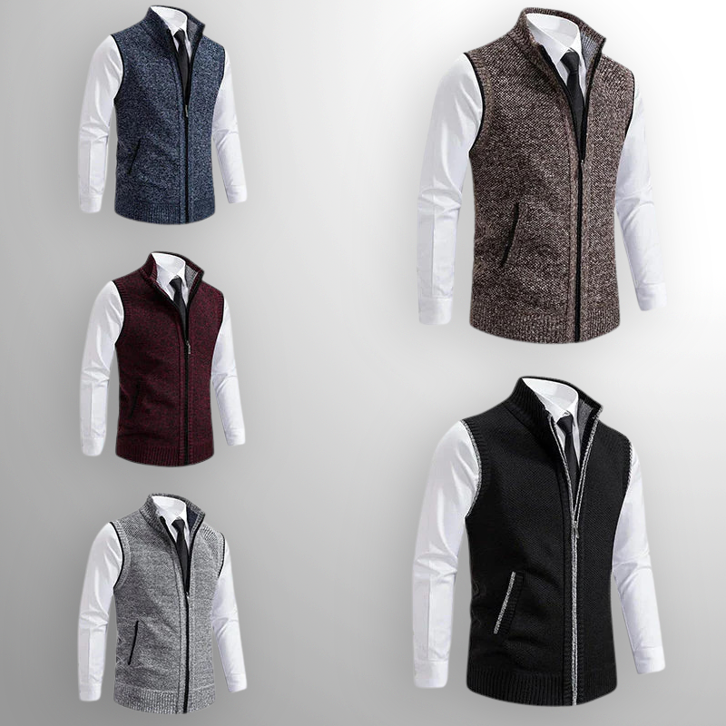 Obertan - Elegante Chaleco Con Cremallera Completa