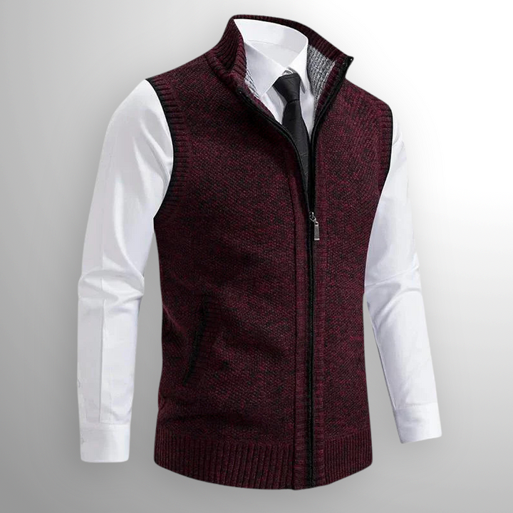 Obertan - Elegante Chaleco Con Cremallera Completa