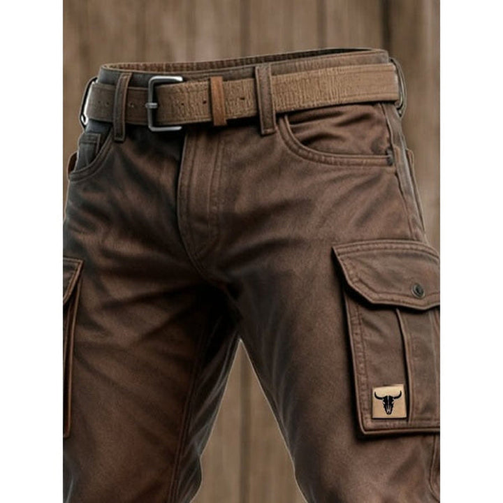 Jaeff - Pantalones Carga Informales De Corte Ajustado