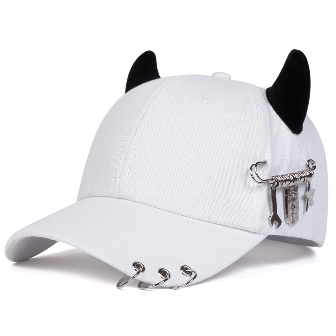González - Gorra con visera Ajustable de Cuerno de Vaca